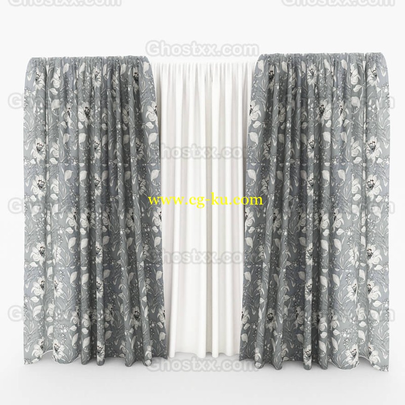 Curtain - 3d model的图片1