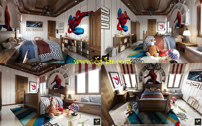 KID ROOM - 3d model的图片1