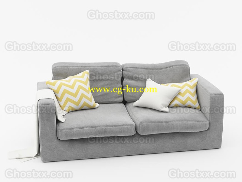 SOFA VRAY - 3d model的图片1