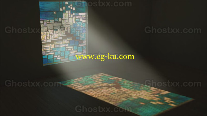 3ds max & psd (glass window with sun ray effect )的图片1