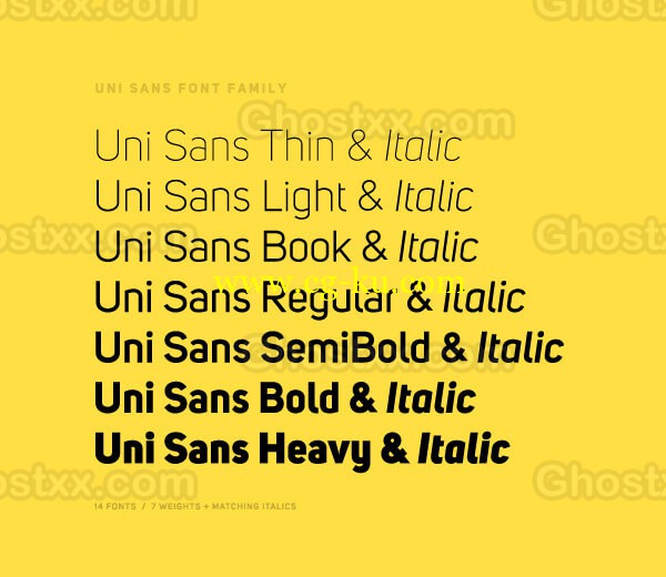 Uni Sans Pro - font的图片1