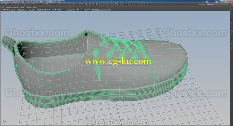 Modeling a Shoe in Maya - Part 1的图片1