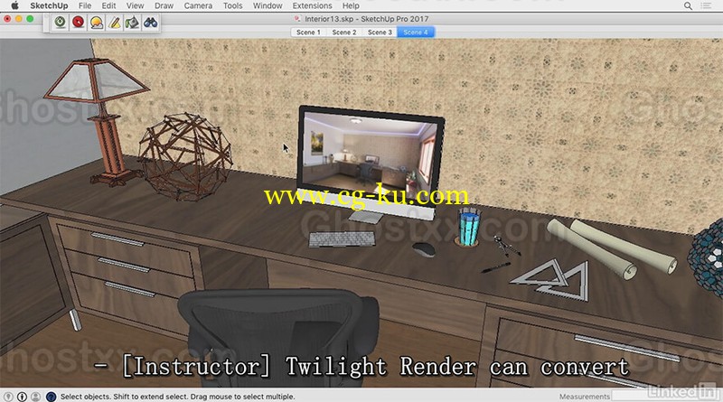 Lynda - SketchUp Rendering Using Twilight的图片1