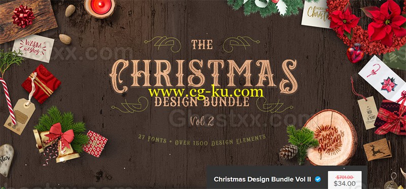 DesignBundles - Christmas Design Bundle Vol II的图片1