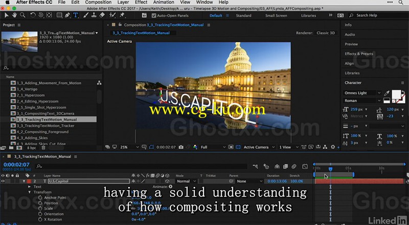 Lynda - After Effects Guru Time-Lapse 3D Motion and Compositing的图片1