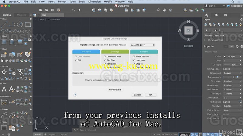 Lynda - AutoCAD for Mac 2018 New Features的图片1