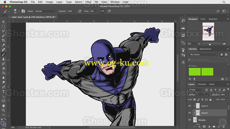 Pluralsight - Photoshop CC Coloring Comic Characters的图片1