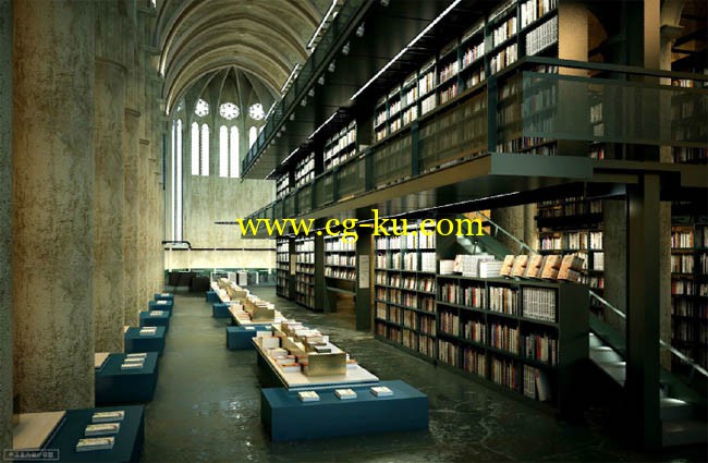 Library/图书馆模型的图片1