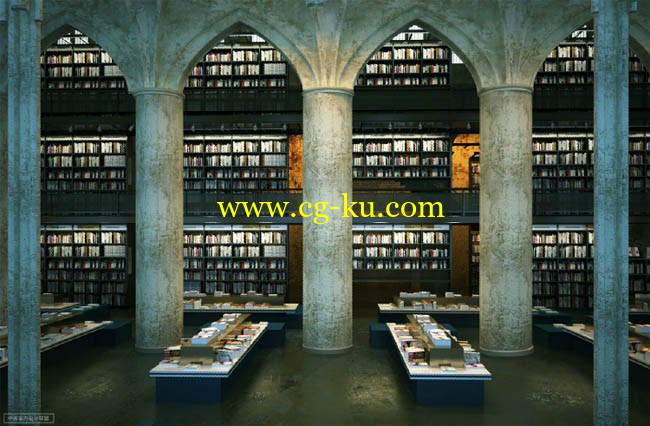 Library/图书馆模型的图片2