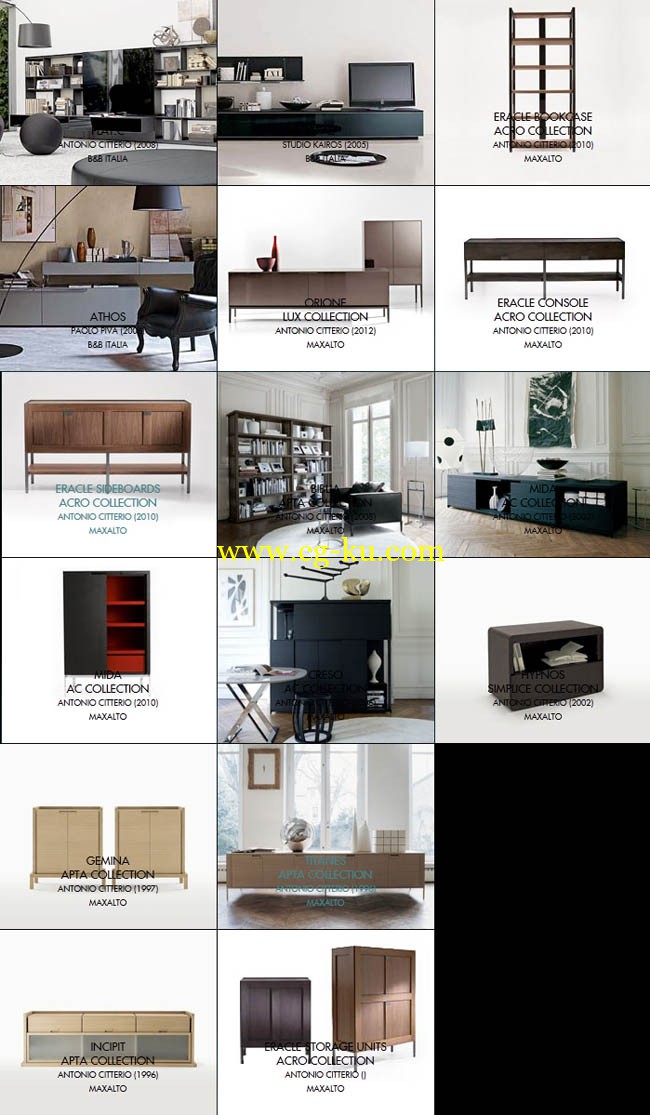 B&B italia Storage & wall sysytems 3d models的图片1