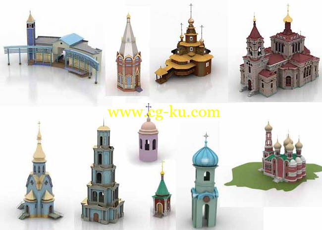 10个教堂和寺庙的模型的图片1