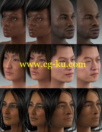 Poser - DAZ3D - Ethnicity for Genesis Bundle的图片1