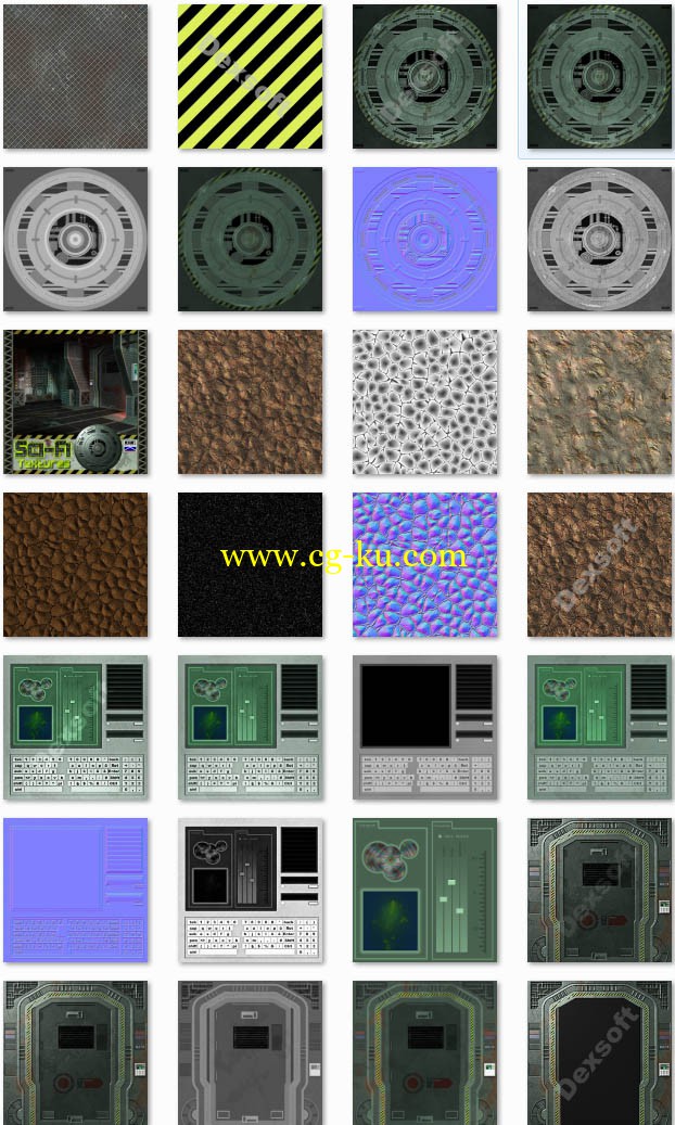 Dexsoft - Sci-Fi Textures Pack1&3&4的图片1