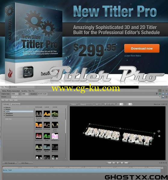 NewblueFX Titler Pro + Full Styles的图片1