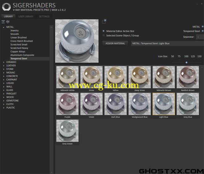 SIGERSHADERS V-Ray & corona Material Presets Pro  For 3ds Max的图片1