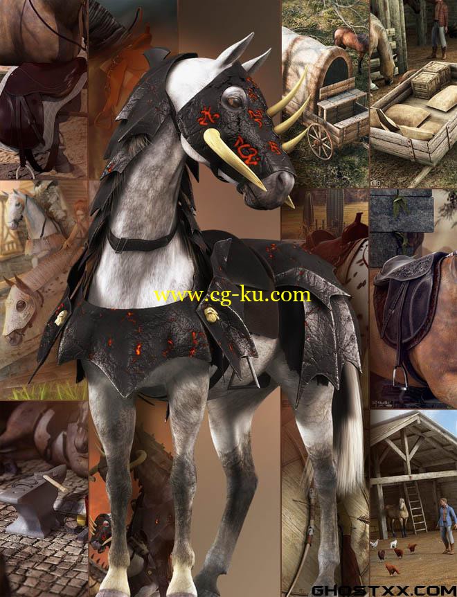 DAZ Horse 2 Pro Bundle的图片1