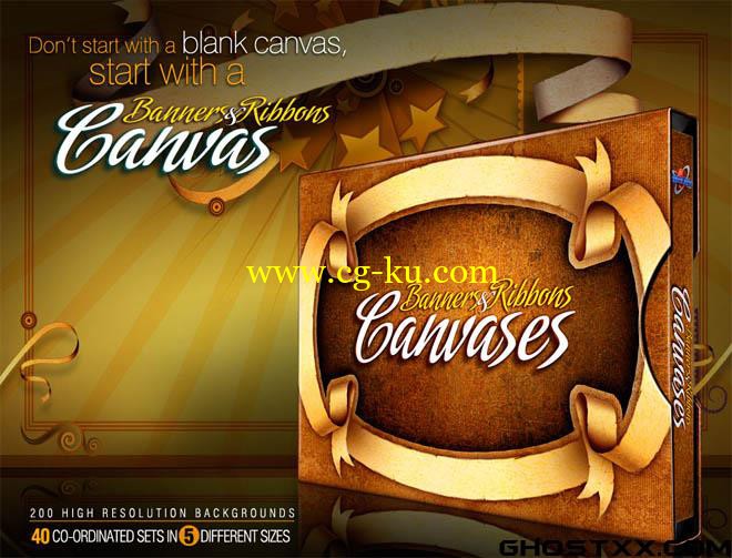 Digitaljuice - Banners and Ribbons Canvases的图片1