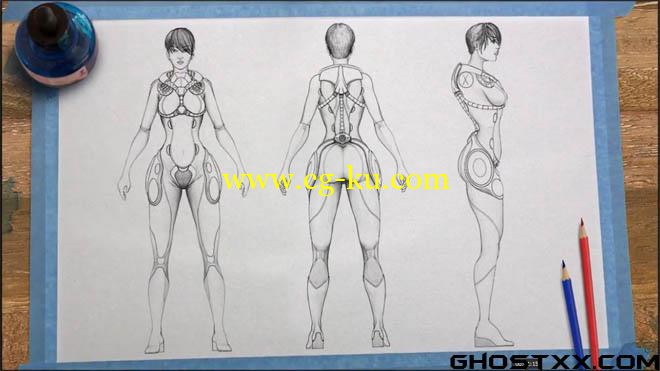 Digital Tutors - Drawing Character Model Sheets in SketchBook Pro的图片1