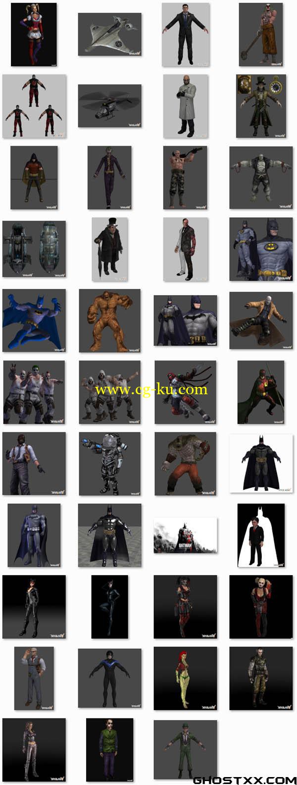 Batman - Arkham City & Arkham Asylum Models的图片1