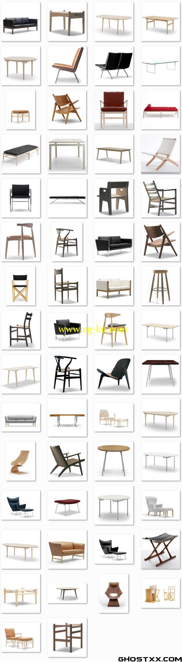 Carl Hansen & Son 家具模型合集的图片1