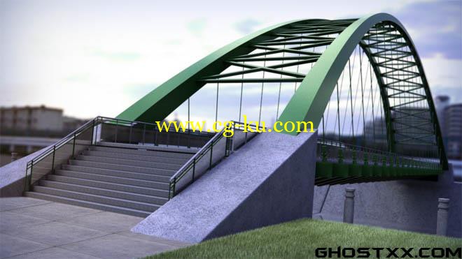 Digital Tutors - Creating a Parametric Suspension Bridge Concept Model in Revit的图片1