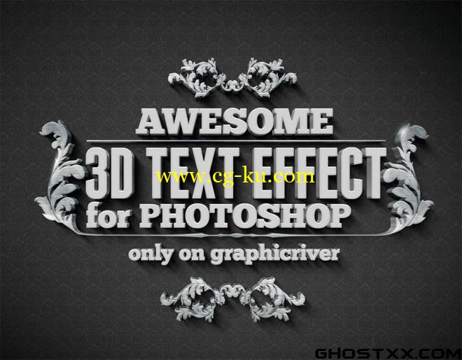 Graphicriver - 15 Various 3D Text Effects Pack的图片1