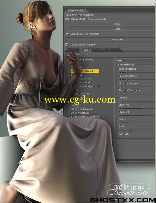 Dynamic Clothing Control v1.3.0.15 For DAZ Studio 4.x Win64的图片1