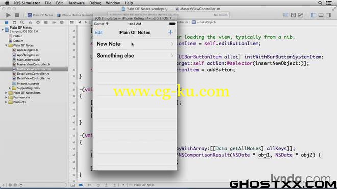 Lynda - Building a Note-Taking App for iOS 7的图片1