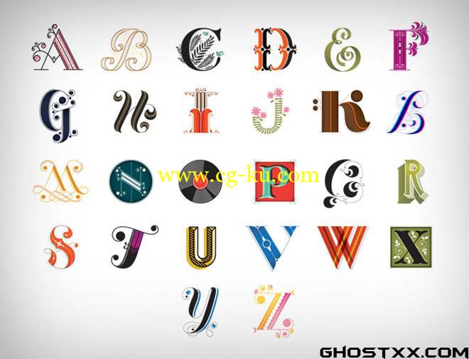 9套Skillshare系列的平面设计，字体设计教程的图片2
