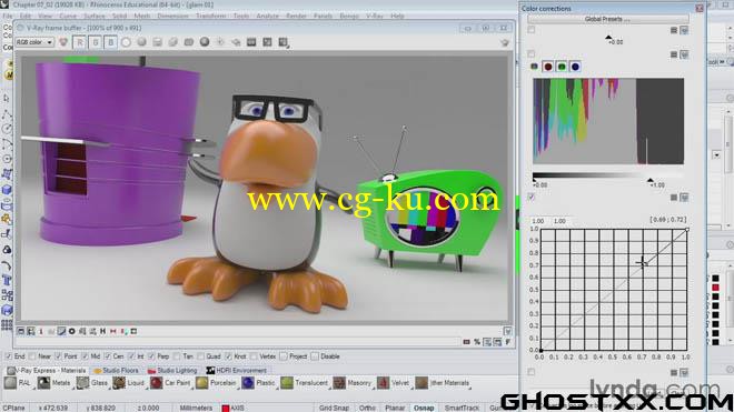 Lynda - Rendering Fundamentals with Rhino and V-Ray的图片1