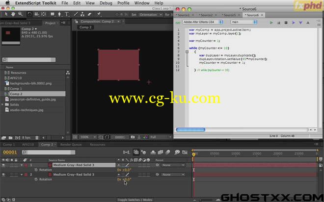 FXPHD - AFX210 Introduction to After Effects Scripting的图片1