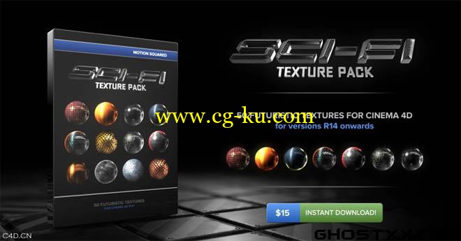 MotionSquared - Sci-Fi Texture Pack for Cinema 4D的图片1