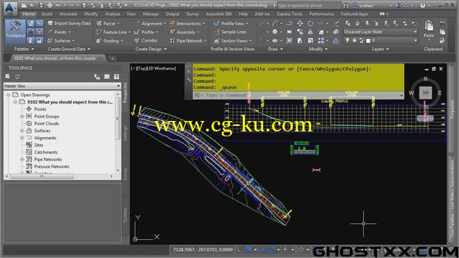 InfiniteSkills - AutoCAD Civil 3D 2015 教程的图片1