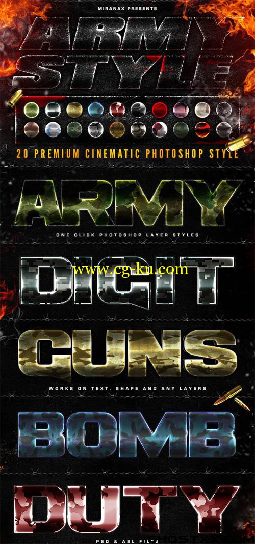 GraphicRiver - 20 Cinematic Army Military Photoshop Style的图片1