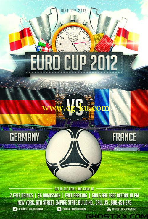 GraphicRiver - Soccer Cup 2014 Party Flyer的图片1