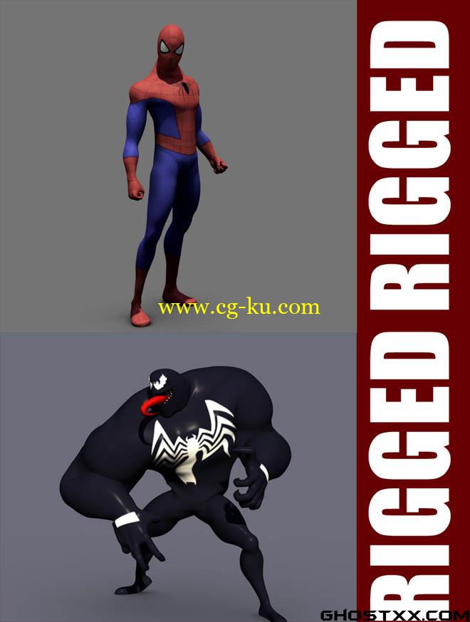 Venom Spiderman Rig Combo的图片1