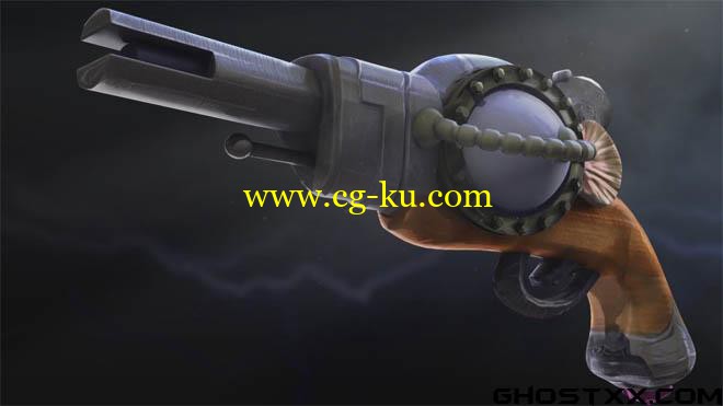 Digital Tutors - Creating a Sci-Fi Gun in Blender的图片1