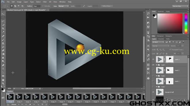 Lynda - Photoshop - Designs dekeConstructed - Animating a Mind-Bending Illusion的图片1