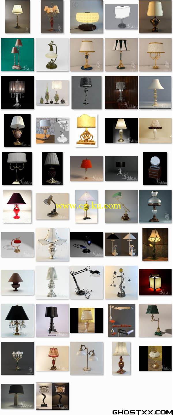 3DDD Desk lamps的图片1