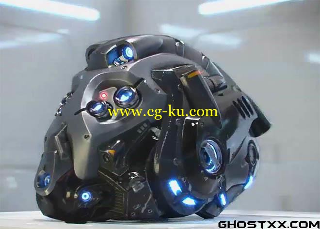 CGCookie - Texturing and Shading a Sci-Fi Helmet的图片1