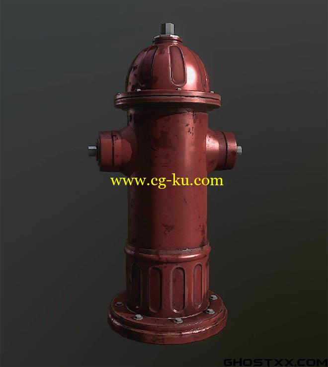 Sellfy - 3D game asset creation tutorial fire hydrant的图片1