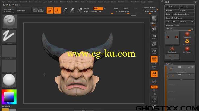 3DMotive - Organic Polypainting in ZBrush Volume 1-3的图片1