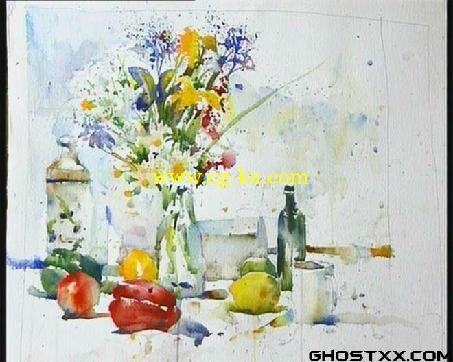 CHARLES REID - PAINTING FLOWERS IN WATERCOLOUR 2DVD的图片1