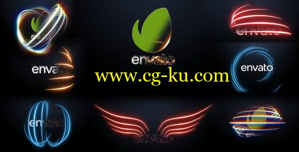 AE模板：能量发光线条LOGO标志展示片头 Energy Light Logo的图片1
