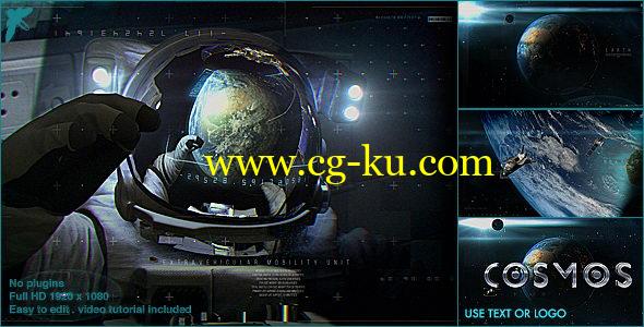 AE模板：地球卫星宇航员外太空 LOGO 展示片头 Earth Cosmo Logo的图片1