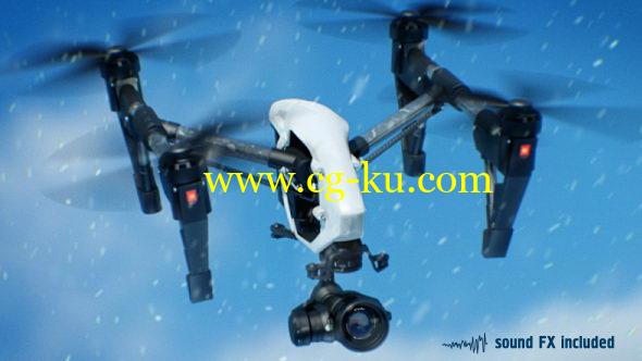 AE模板：无人机航拍四轴飞行器空中展示动画 Quadcopter的图片1