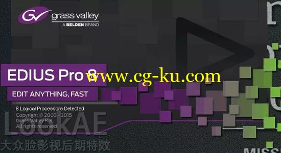 专业非线性视频编辑软件 Grass Valley EDIUS Pro 8.20.312 + 破解补丁的图片1