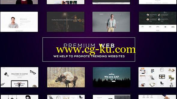 AE模板：现代网站介绍宣传片  Premium Web的图片1