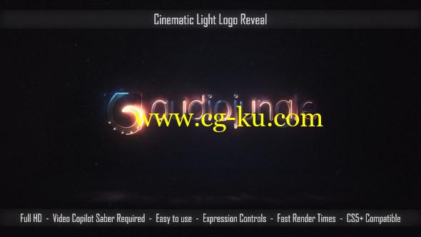AE模板：激光霓虹电流LOGO标志片头动画 Cinematic Light Logo Reveal的图片1