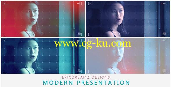 AE模板：现代科技时尚网格图文效果栏目包装 Modern Presentation的图片1